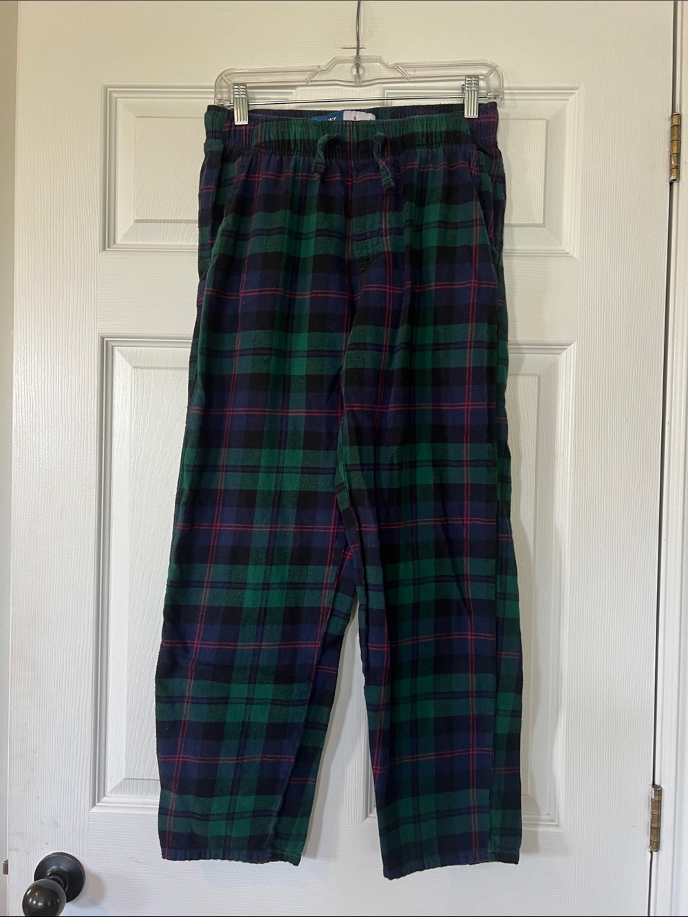 Old Navy Green and Navy Plaid Flannel Lounge Pants